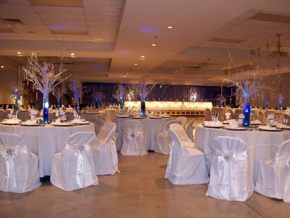  used on Christmas trees as this was a Winter Wonderland wedding