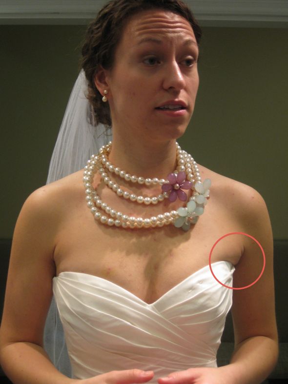 Chest Exercises?? No spillage! :  wedding dress IMG 3666