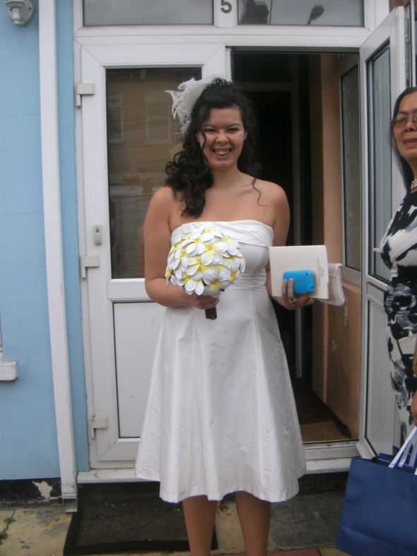 Married bees: Plz post pics of you wearing your long hair down @ the wedding!!! :  wedding BILD0088
