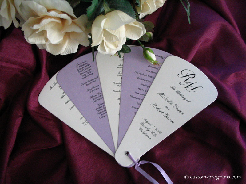 I know Im being ridiculousl but.... : wedding Alternate Program Fan