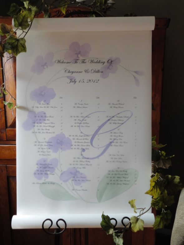 Wedding reception seating chart instead of place cards wedding wedding 