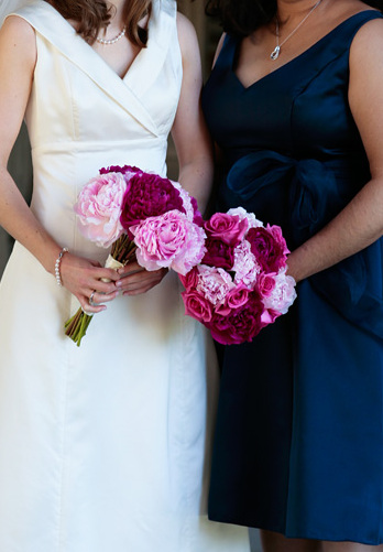 What my MOH and I Wore (+ Peonies!)