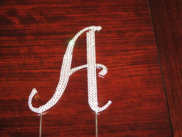 Show me your Monogramed Cake Toppers :  wedding monogrammed cake topper IMG 0747