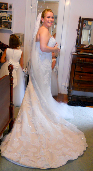 May I See YOU in your David's Bridal Dress? Pretty please!! : wedding Dress Again