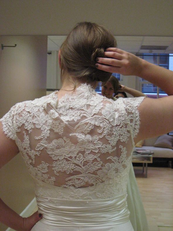 Lace dress alterations :  wedding dress bride alterations lace wedding dress Dressback