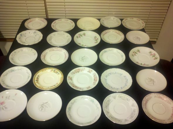 This is a sample of what the plates look like 50 mismatched 