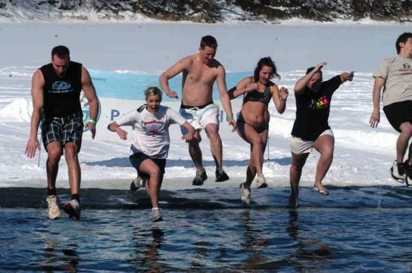 I did it, I took the Plunge on Valentines. : wedding Polar Plunge