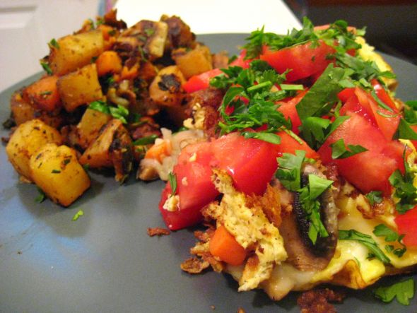 One Month Wedding Celebration Dinner :  wedding celebrate omelette IMG 3782