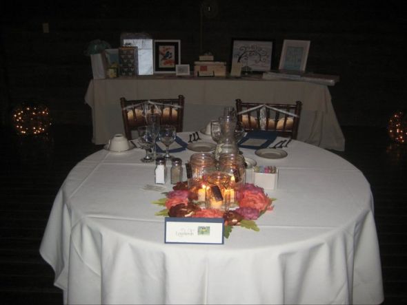 ladies POST YOUR PICS of your diy table centrepieces pulleeease :) :  wedding diy table centrepieces 67312 10150269899920635 553215634 14907539 2495566 N