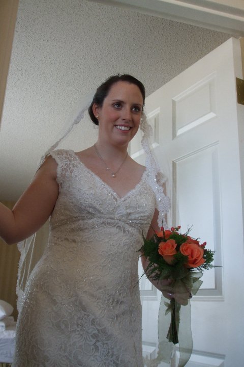 Married 10/9/10 (non-pro pics)!! :  wedding recaps First Look In The Dress