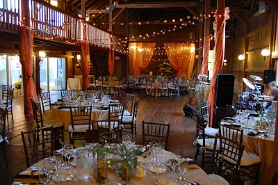 October brides - post your ceremony location :  wedding venue october The Barns Decorated