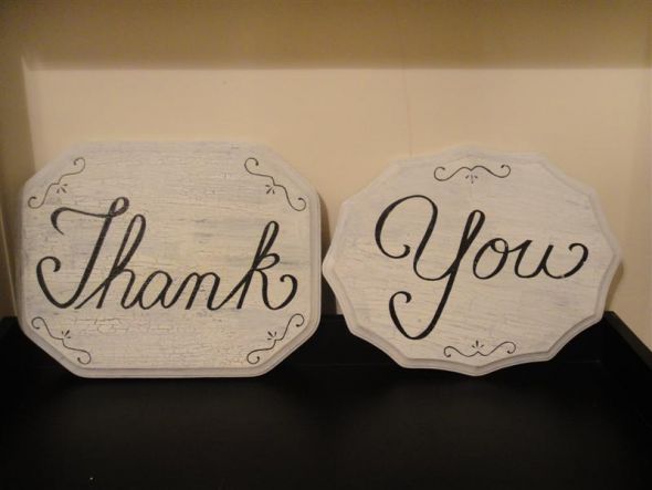 Wooden Thank You Signs :  wedding wooden thank you signs thank you signs DSC03065 Medium