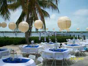 Leftovers from beach wedding... :  wedding shells starfish blue overlays basket decor beach Wedding
