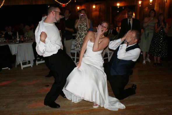 Show me YOUR funniest wedding pics wedding Garter Dance 3 1 year ago