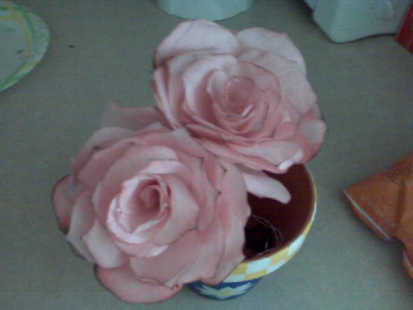 DIY centerpieces... coffee filter roses : wedding Roses
