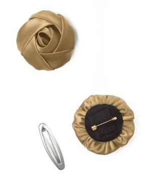 unifying the bridesmaids dresses.... :  wedding Gold Flower