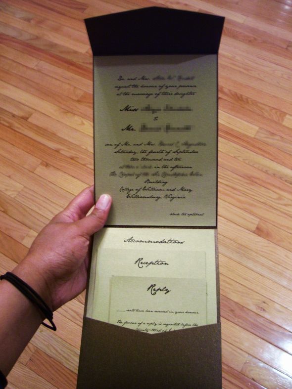 Show me your DIY invites please:) :  wedding Invite Pixel