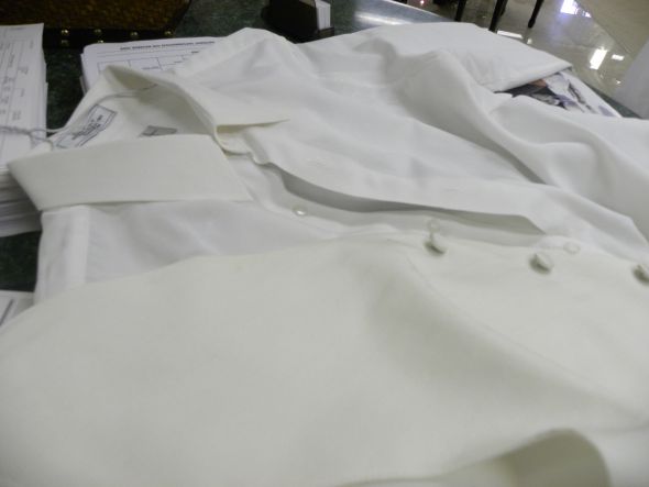 Ivory Wedding Dress... White or Ivory Tie?? :  wedding white or ivory groom attire ties Ivory On Ivory