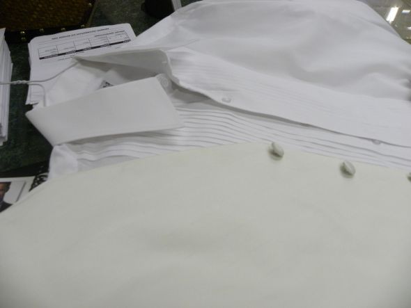 Ivory Wedding Dress... White or Ivory Tie?? :  wedding white or ivory groom attire ties Ivory On White