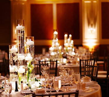 centerpieces yes no wedding candles Reception With Candles