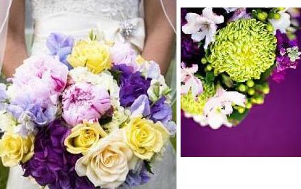 Purple weddings :  wedding purple Pgbouquets