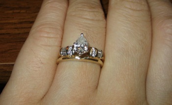 Show me solitaire e-rings w/wedding bands and/or enhancers! : wedding engagement ring wedding band 1 ct solitaire enhancers princess GrabberRaster 0131
