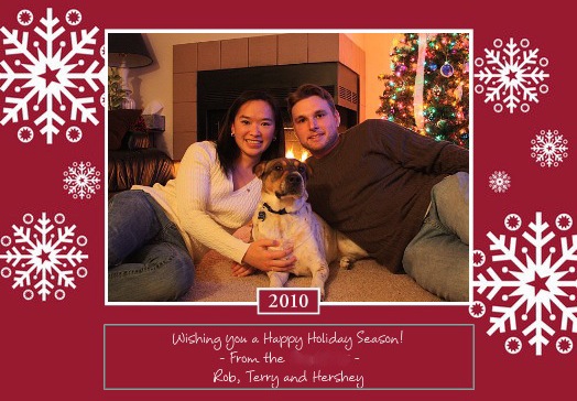 Do you include your pet on your Holiday card? : wedding GrabberRaster 0166