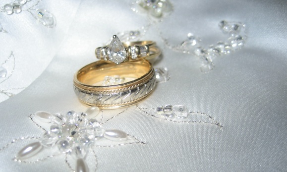 Show off your husbands wedding band: :  wedding husbands ring husbands wedding band wedding bands Our Rings On Dress