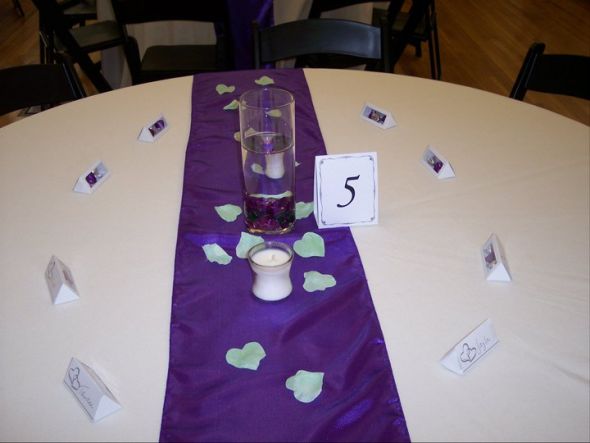 18 purple satin table runners PreSale for 9 10 11 Purple and Silver Wedding