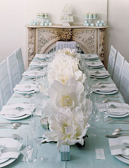 Please share pictures of centerpieces on rectangle tables :  wedding rectangle tables centerpieces flowers candles round tables 004 Primarylkjh