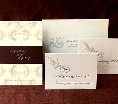 Need Letterpress inspiration pics! :  wedding letterpress inspiration Adriana Tony 2