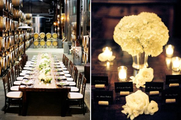 Please share pictures of centerpieces on rectangle tables :  wedding rectangle tables centerpieces flowers candles round tables Kijihi