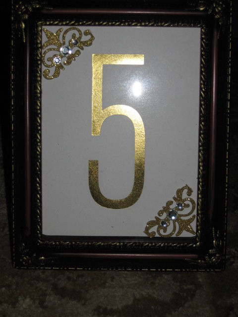 Show me your..DIY table numbers! :  wedding diy table numbers fsvors Dress 027