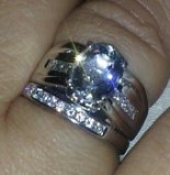 Ring Porn: your e-ring with band together.  GO! :  wedding Ring Porn