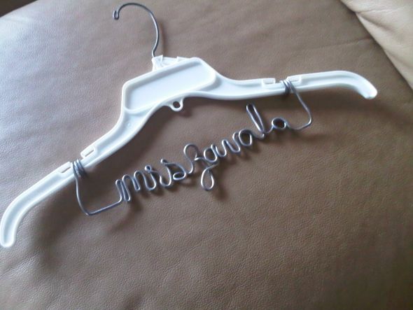 Customized name hangers :  wedding name hangers Namehanger