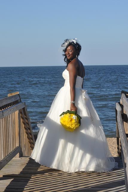 African American Brides! Show Off Your Wedding Pics! : wedding aa brides african american black brides brown skin hairstyles BrideonBeach