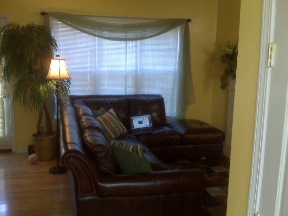 Did some decorating in my family room for the Spring... :  wedding decorating family room red Family Room Before2