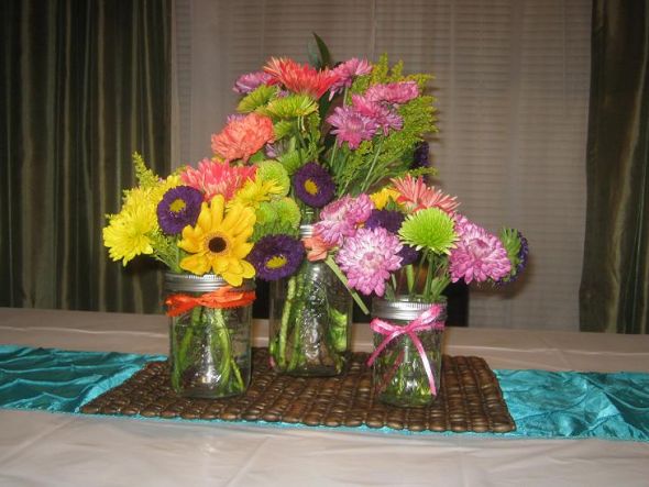 Calling all bees who have used or will use wood slabs...... :  wedding Mason Jar 5