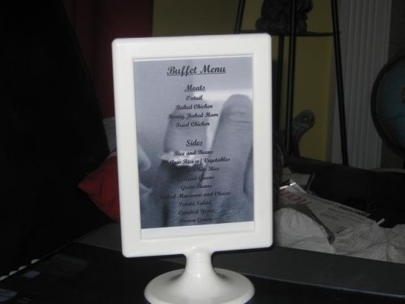 THANK YOU!!! To the Bee who posted the information about..... :  wedding Table Number Back