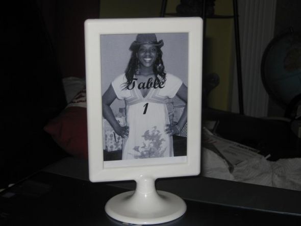 THANK YOU!!! To the Bee who posted the information about..... :  wedding Table Number Front