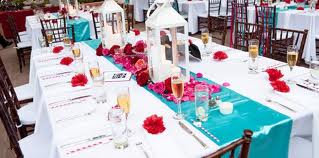 Trial Run of mason jar centerpieces...you guys inspired me today! : wedding Turquoise Runner1