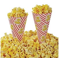 How can I make these flower girl baskets??? : wedding flower girl baskets Popcorn Cone