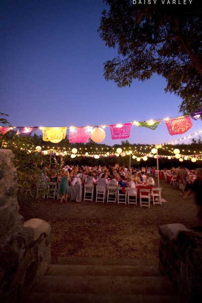 Night reception outdoors in May need lighting ideas wedding candles 