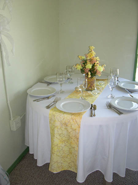 Reception Help wedding reception hall venue help decorat Tablerunner2