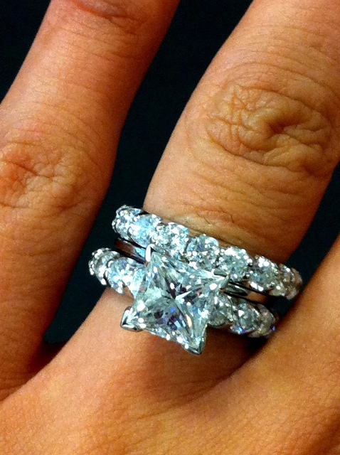 Princess cut with round cut diamond band? :  wedding Rings 004
