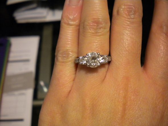 We got our wedding bands! :  wedding 040