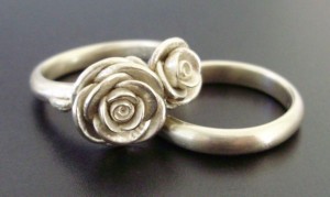 Is this (no gemstone) ring worth $1700?! :  wedding rose bridal set etsy untraditional e ring Il 570xN.273533041
