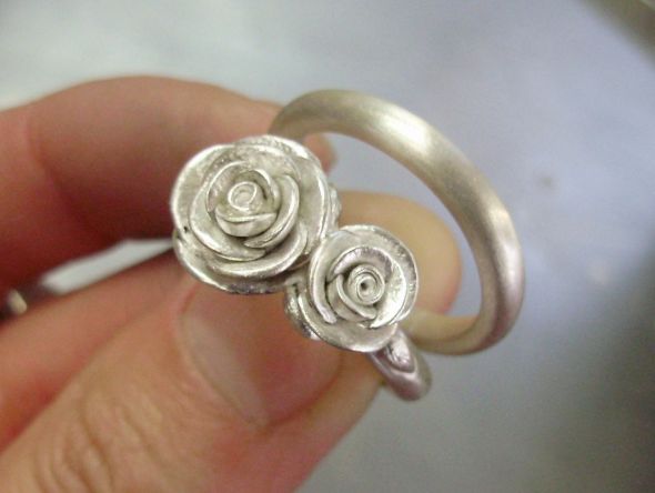 Show us your NON blingy, earthy (or not earthy) wedding rings! :  wedding hippie boho earthy Image