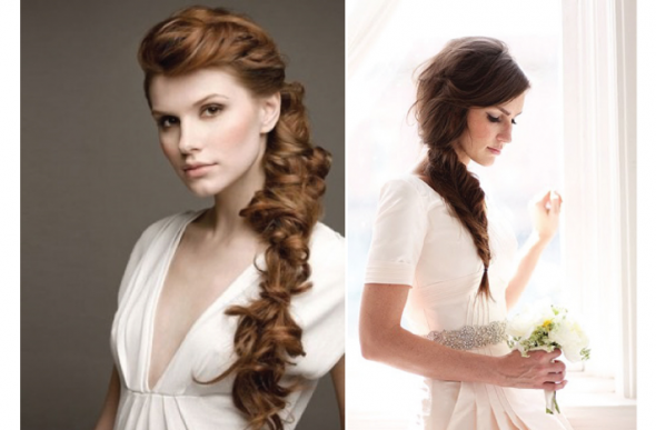 Show me your braids! :  wedding braids Romantic Wedding Hairstyle Braided