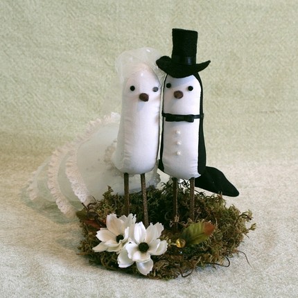 Show me some vintage-y cake toppers! :  wedding cake topper vintage 1940s 1 retro nontraditional Il 430xN.150858994